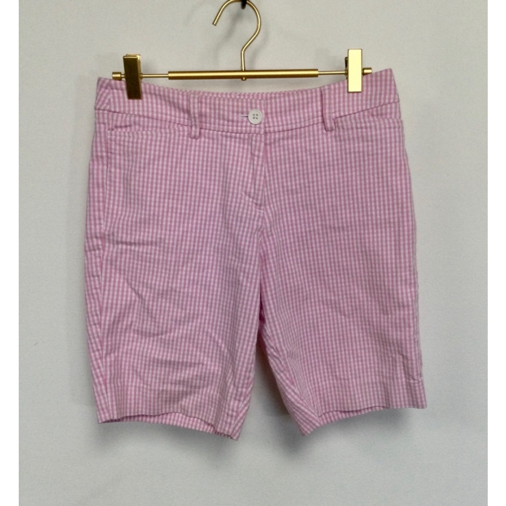 Vintage Women's Talbots Shorts Size 2P Pink Gingham